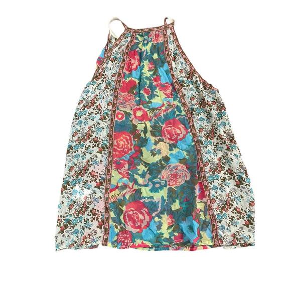Joie Women's Multicolor Floral Print 100% Silk Blouse Top Size Large - Picture 1 of 13